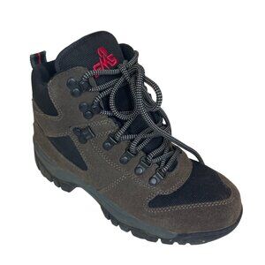 EMS Women's WM Day Gorpcore Hiker Boots Black & Brown Durable Grip Soles Size 9